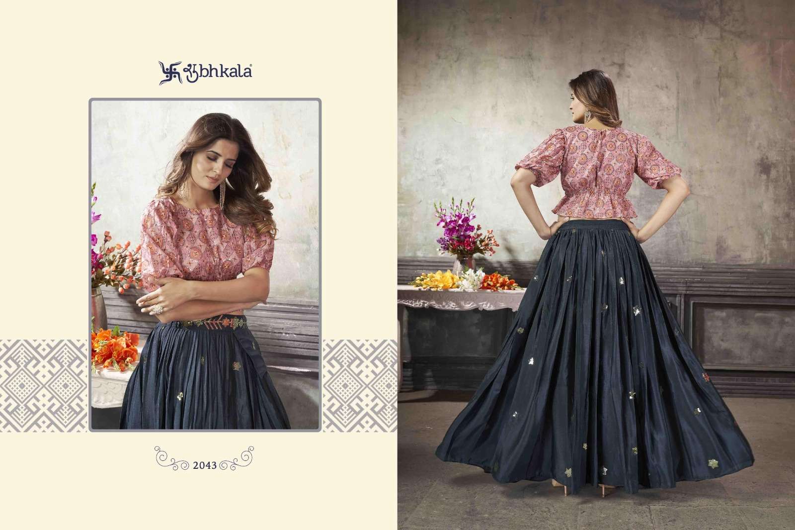 FRILL & FLARE VOL. 5 Exclusive Stitched Fancy Croptop Style Wholesale catalog