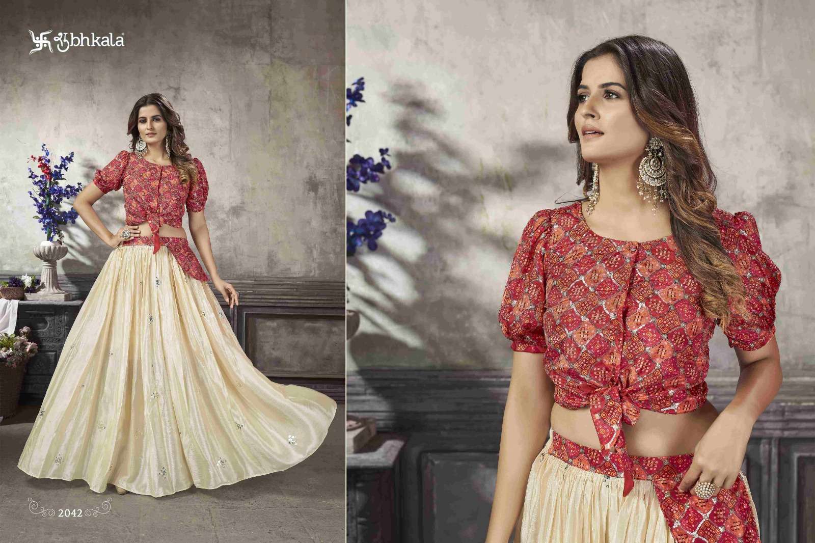 FRILL & FLARE VOL. 5 Exclusive Stitched Fancy Croptop Style Wholesale catalog