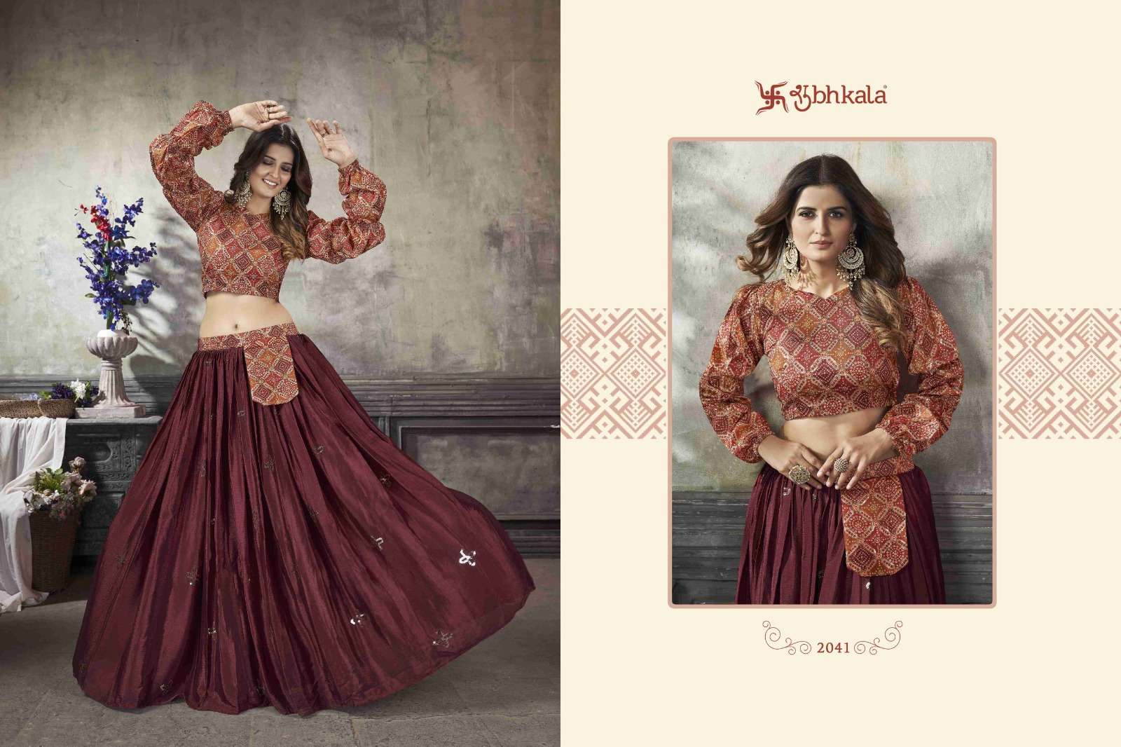 FRILL & FLARE VOL. 5 Exclusive Stitched Fancy Croptop Style Wholesale catalog