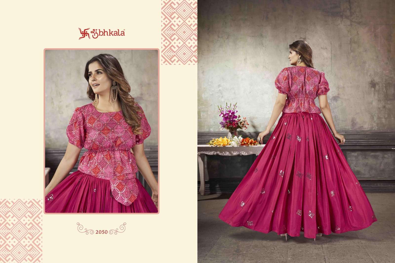 FRILL & FLARE VOL. 5 Exclusive Stitched Fancy Croptop Style Wholesale catalog