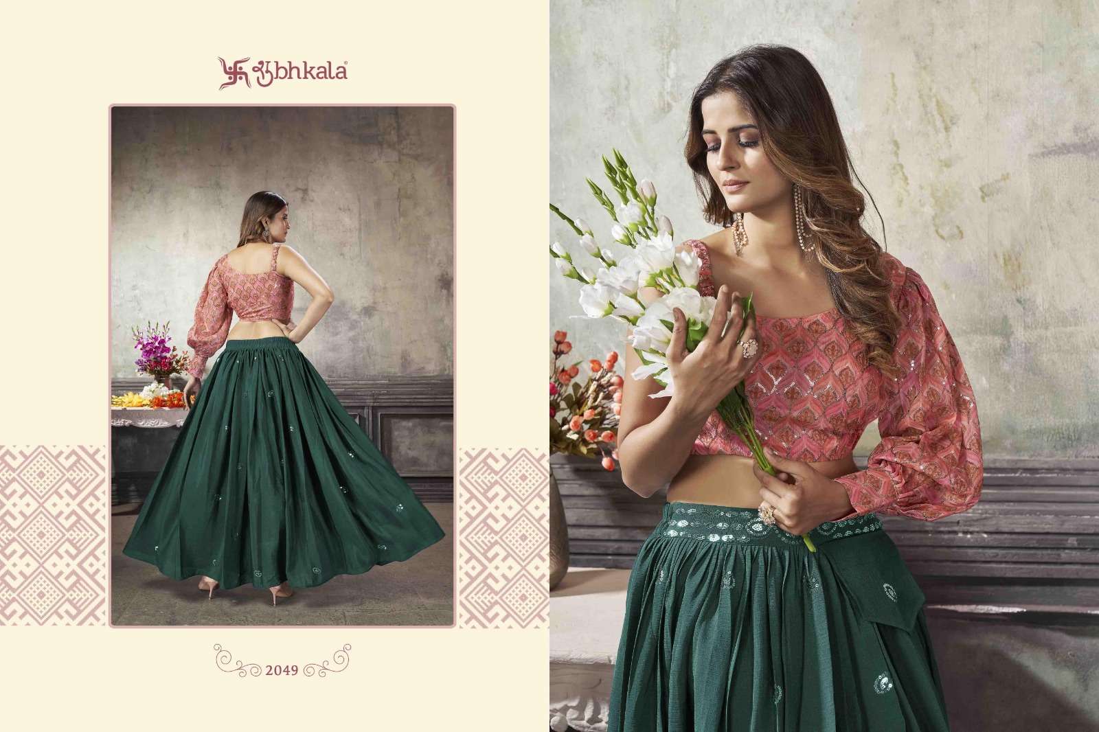 FRILL & FLARE VOL. 5 Exclusive Stitched Fancy Croptop Style Wholesale catalog