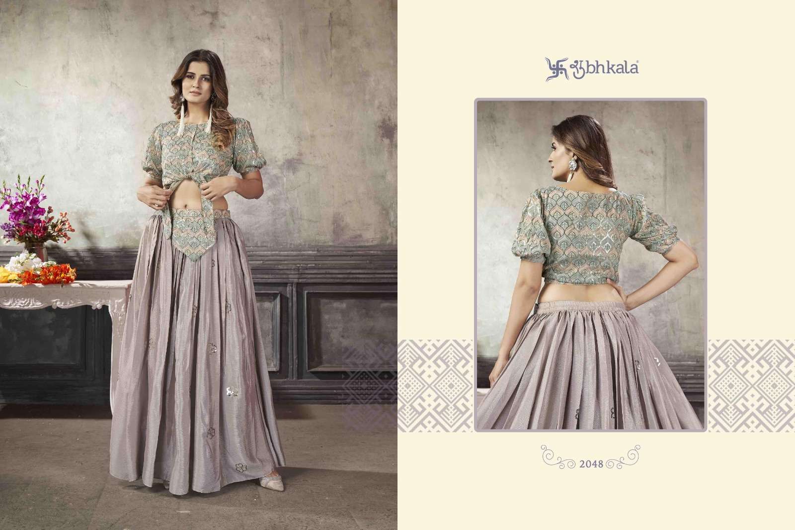 FRILL & FLARE VOL. 5 Exclusive Stitched Fancy Croptop Style Wholesale catalog