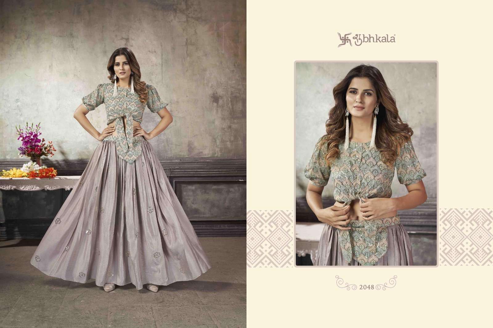 FRILL & FLARE VOL. 5 Exclusive Stitched Fancy Croptop Style Wholesale catalog