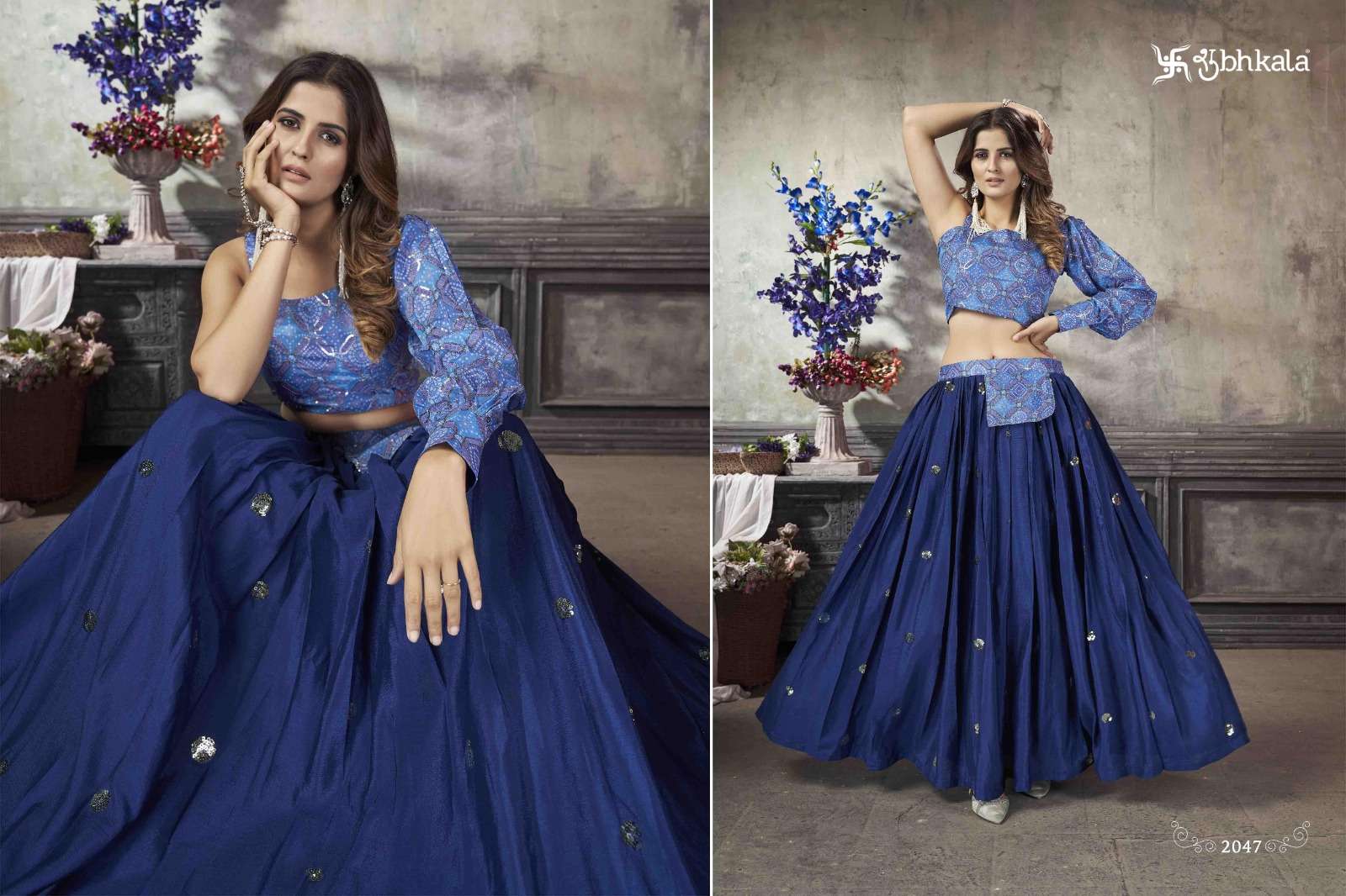 FRILL & FLARE VOL. 5 Exclusive Stitched Fancy Croptop Style Wholesale catalog