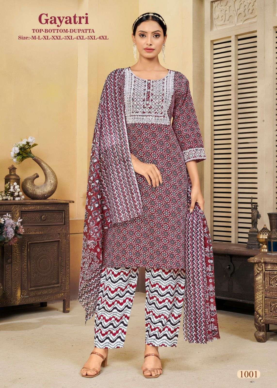 Gayatri TOP BOTTOM DUPATTA Kurti Wholesale catalog