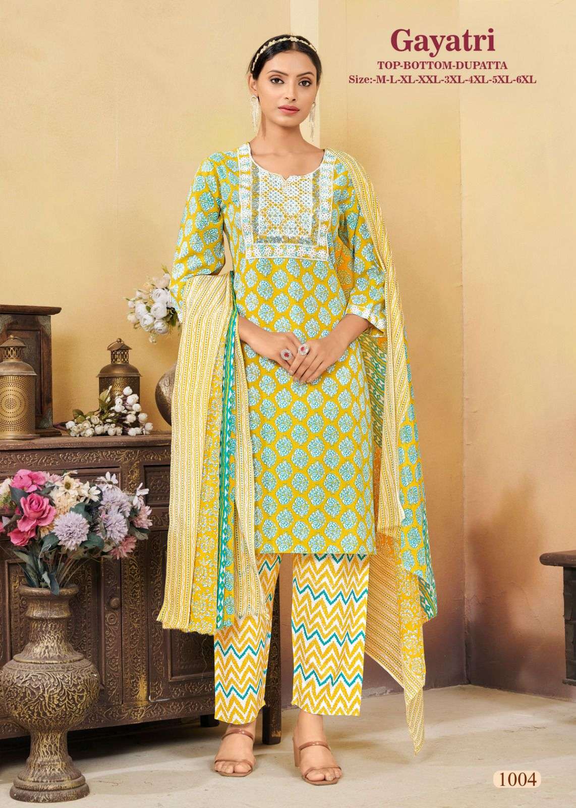 Gayatri TOP BOTTOM DUPATTA Kurti Wholesale catalog