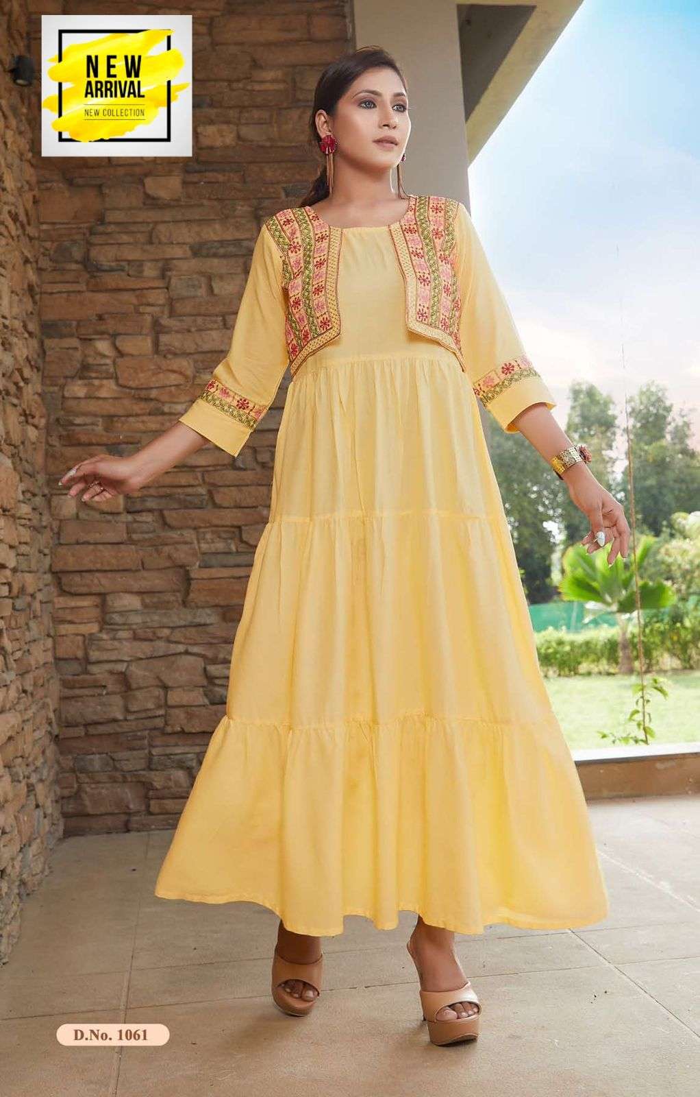 Golden ROSHNI Kurti Wholesale catalog