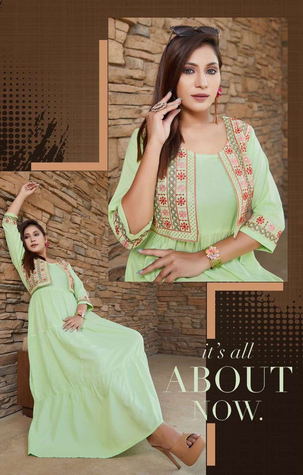 Golden ROSHNI Kurti Wholesale catalog