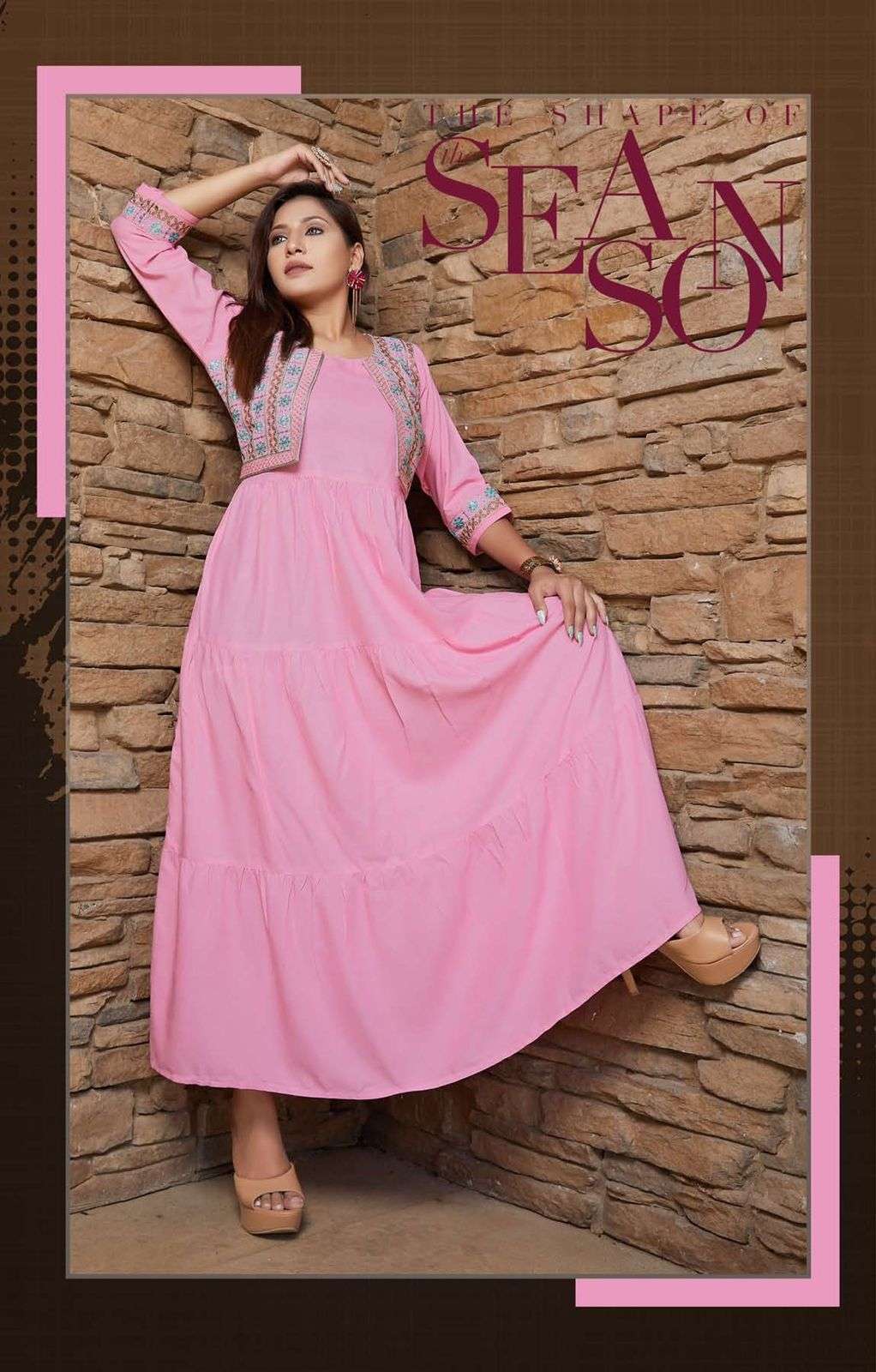 Golden ROSHNI Kurti Wholesale catalog