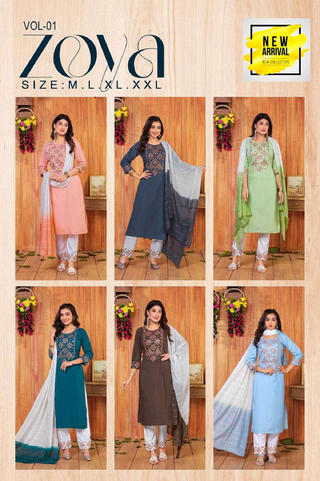 GOLDEN ZOYA Vol - 1 Kurti Wholesale catalog