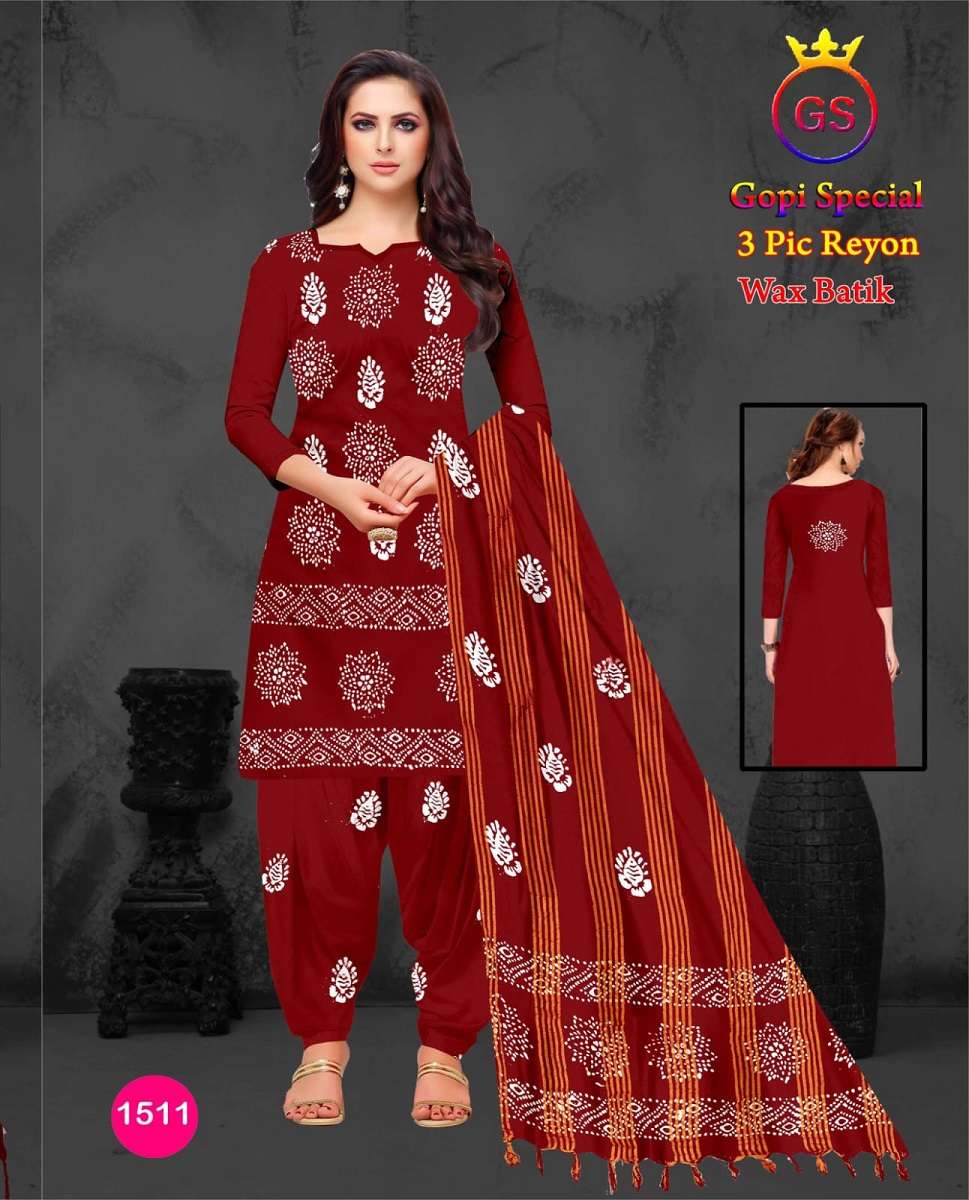 GS Rayon Self Wax Batic – Dress Material -Wholesale Catalog