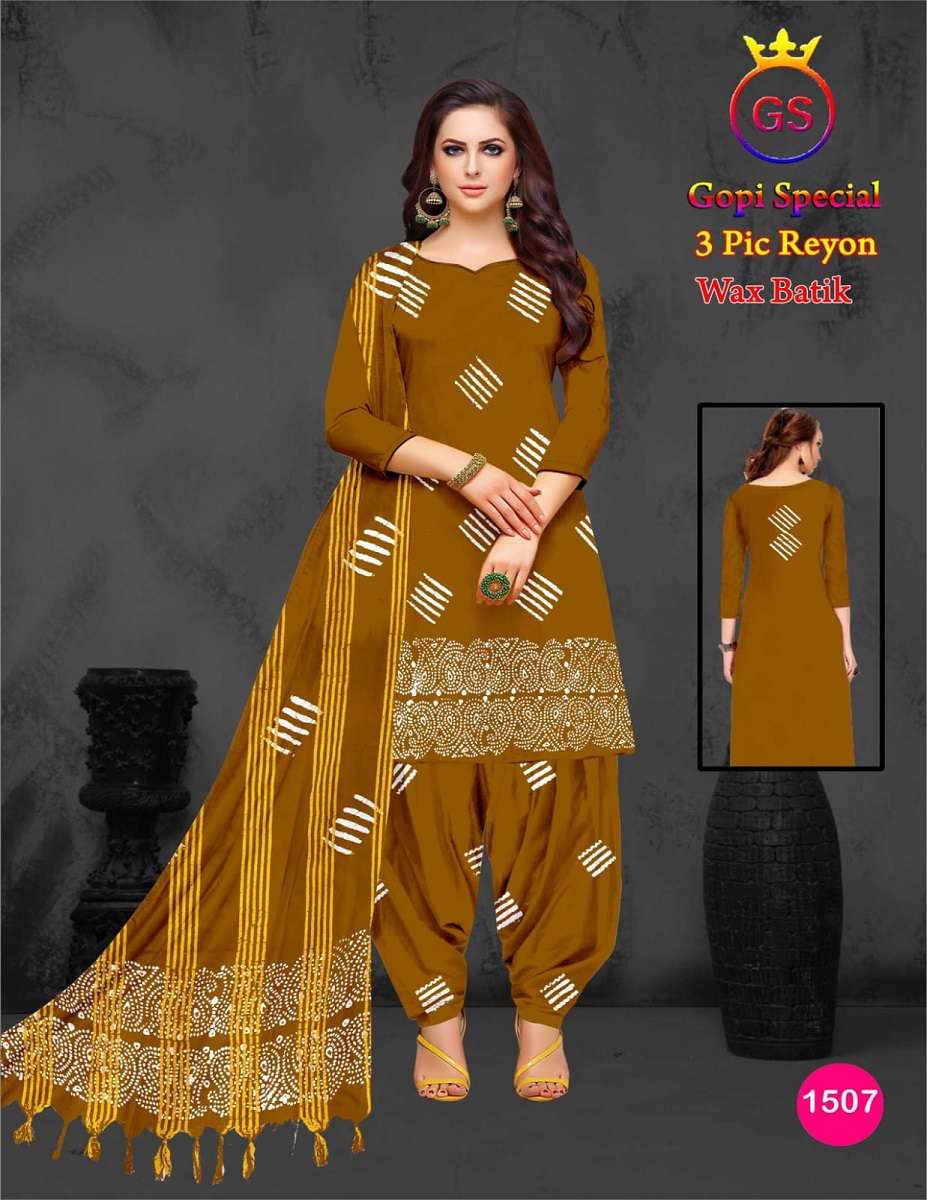 GS Rayon Self Wax Batic – Dress Material -Wholesale Catalog