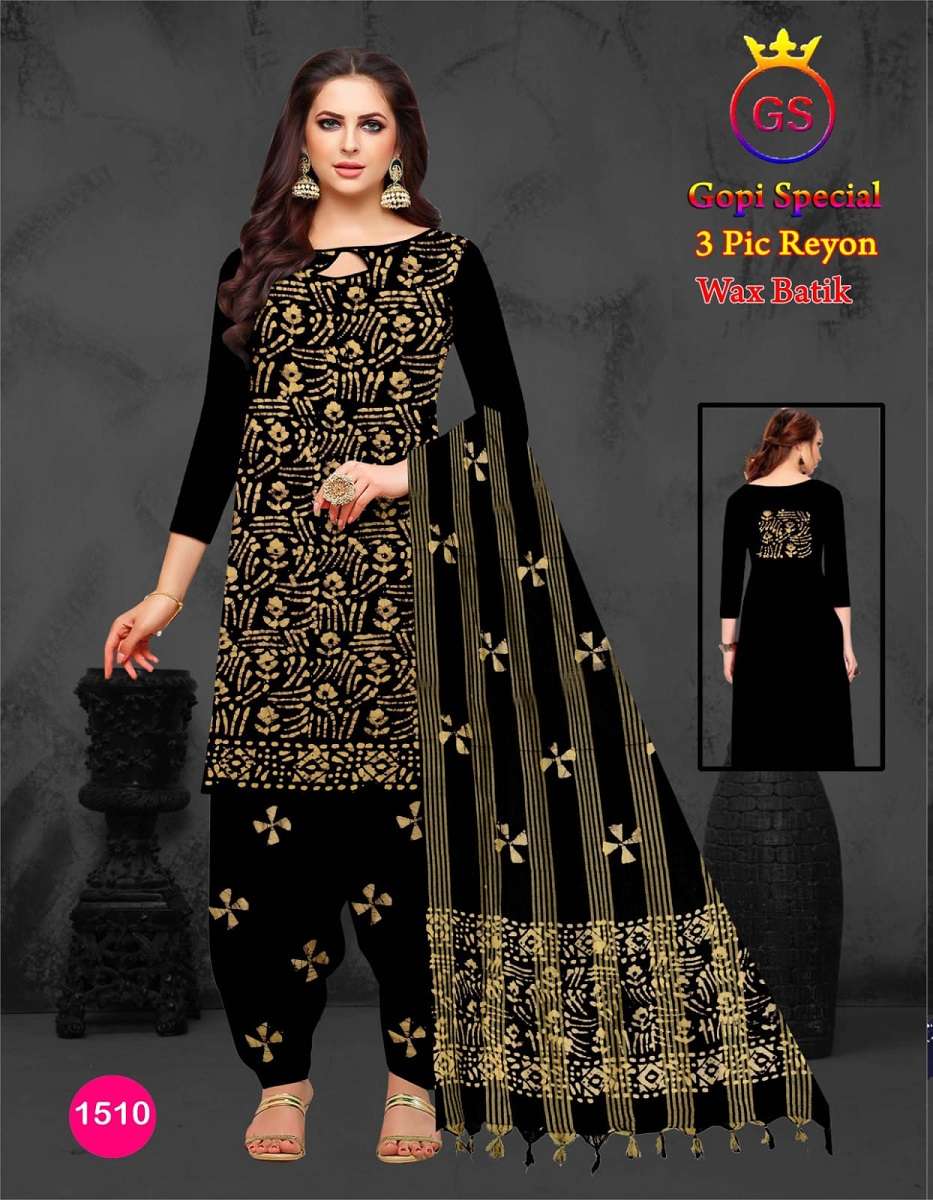 GS Rayon Self Wax Batic – Dress Material -Wholesale Catalog