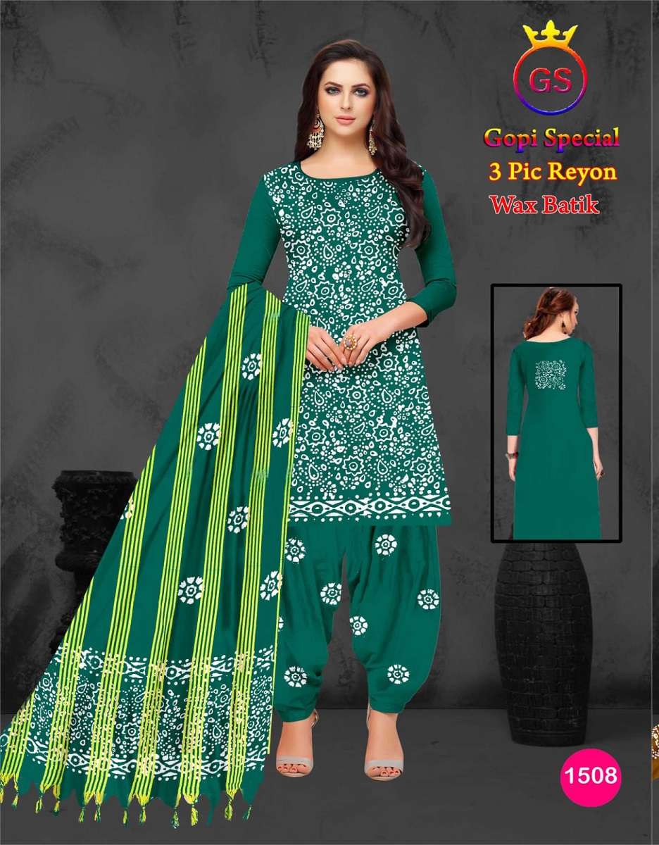 GS Rayon Self Wax Batic – Dress Material -Wholesale Catalog