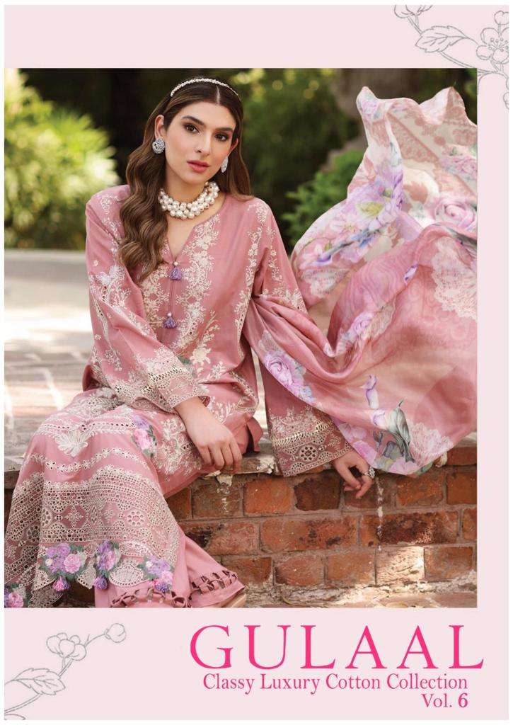 Gulaal Karachi Vol-6 – Dress Material -Wholesale Catalog
