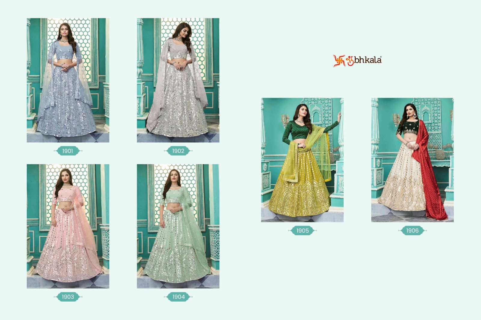 GULDASTA VOL. 10 Bridal Gota Patti Embroidered Semi Stitched Lehenga Choli Wholesale catalog