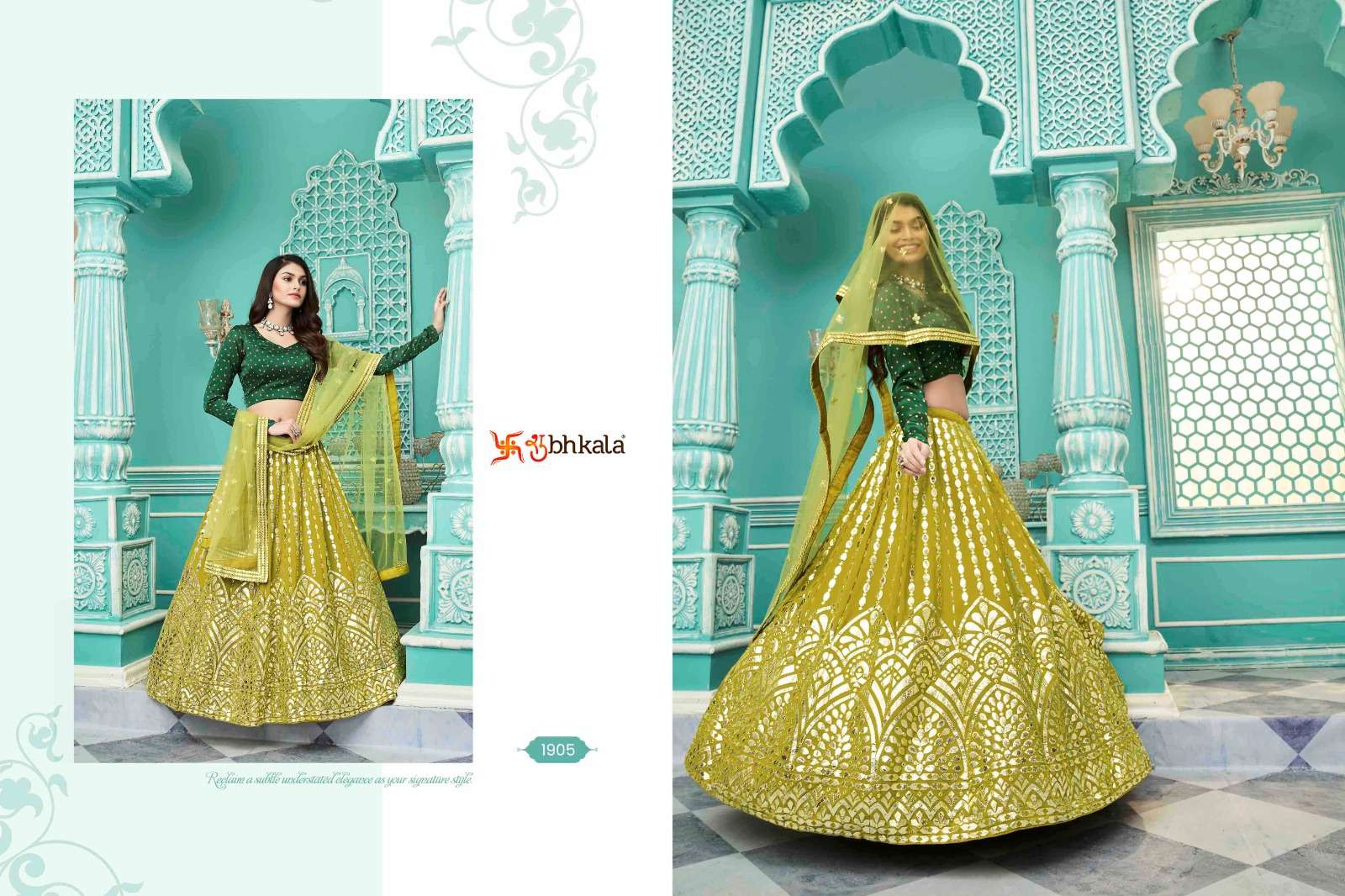 GULDASTA VOL. 10 Bridal Gota Patti Embroidered Semi Stitched Lehenga Choli Wholesale catalog