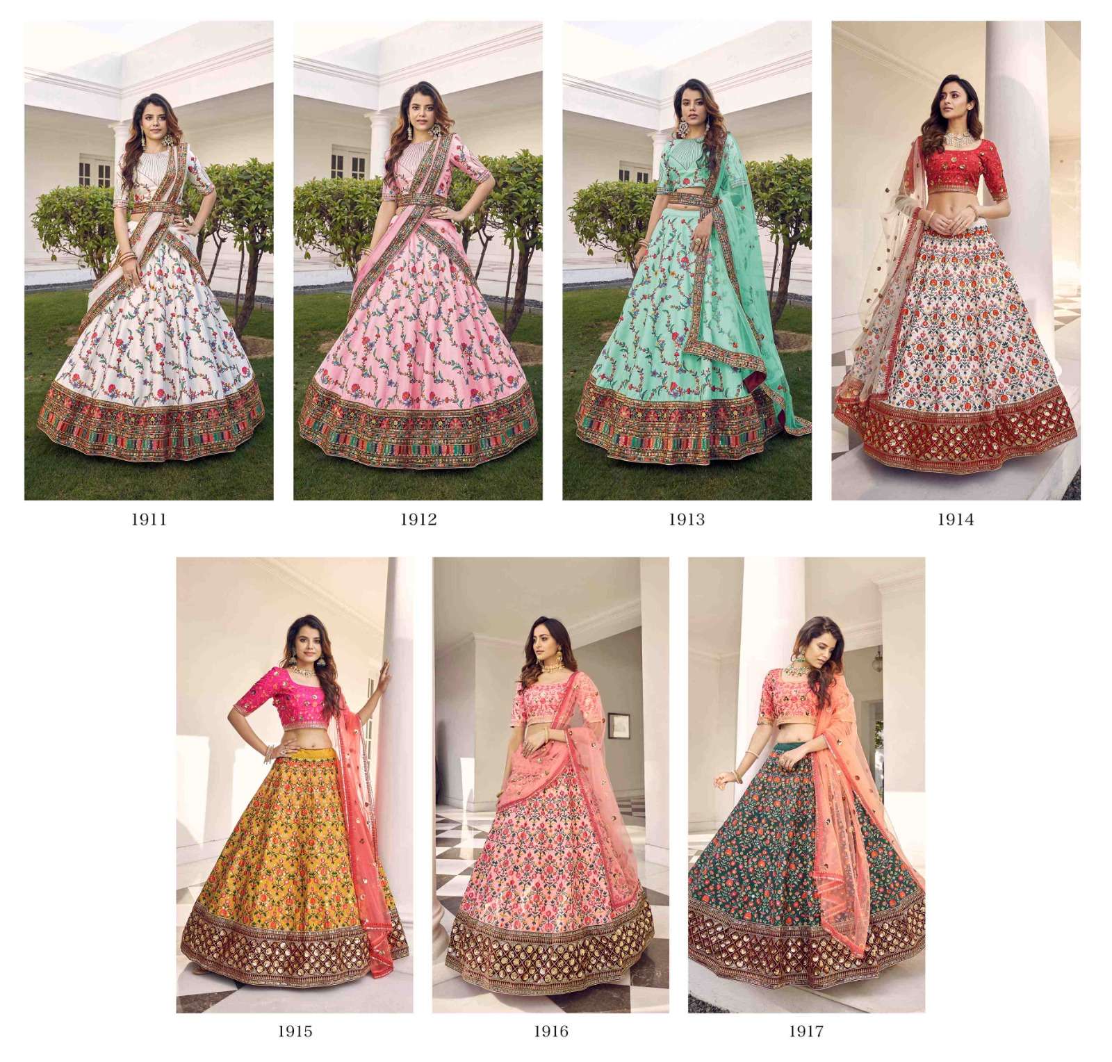 GULDASTA VOL. 11 Bridal Thread with Sequance Embroidered Semi Stitched Lehenga Choli  Wholesale catalog