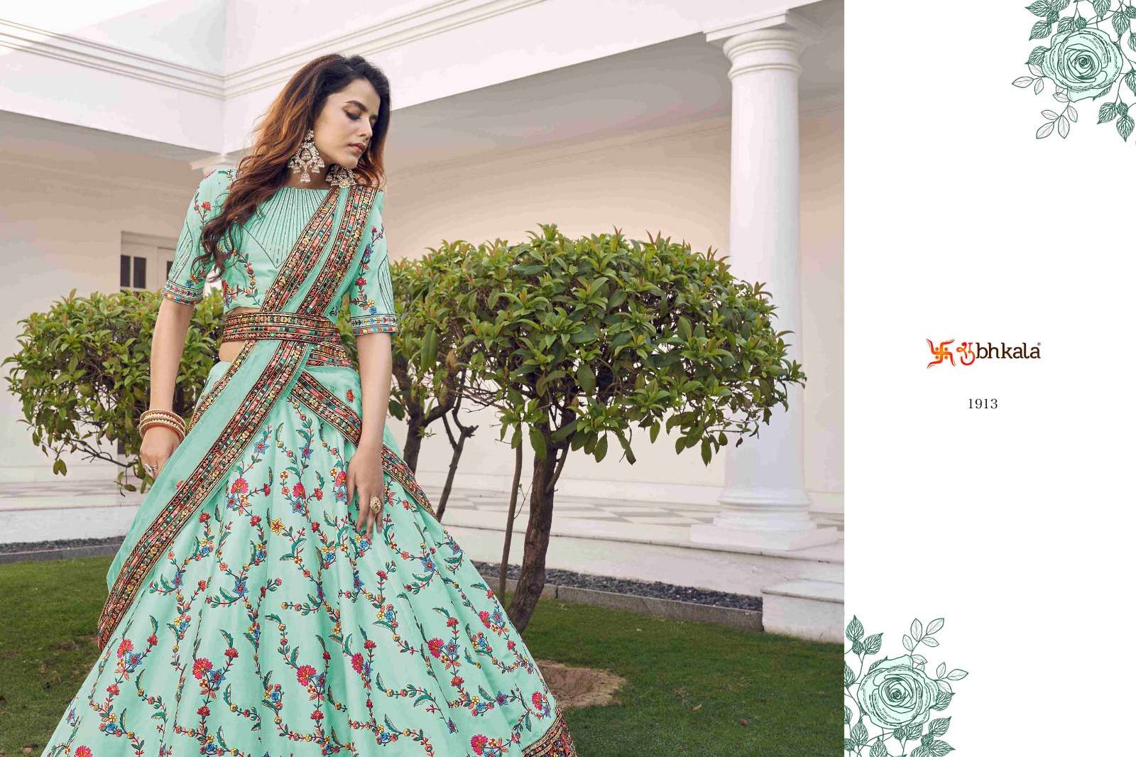 GULDASTA VOL. 11 Bridal Thread with Sequance Embroidered Semi Stitched Lehenga Choli  Wholesale catalog