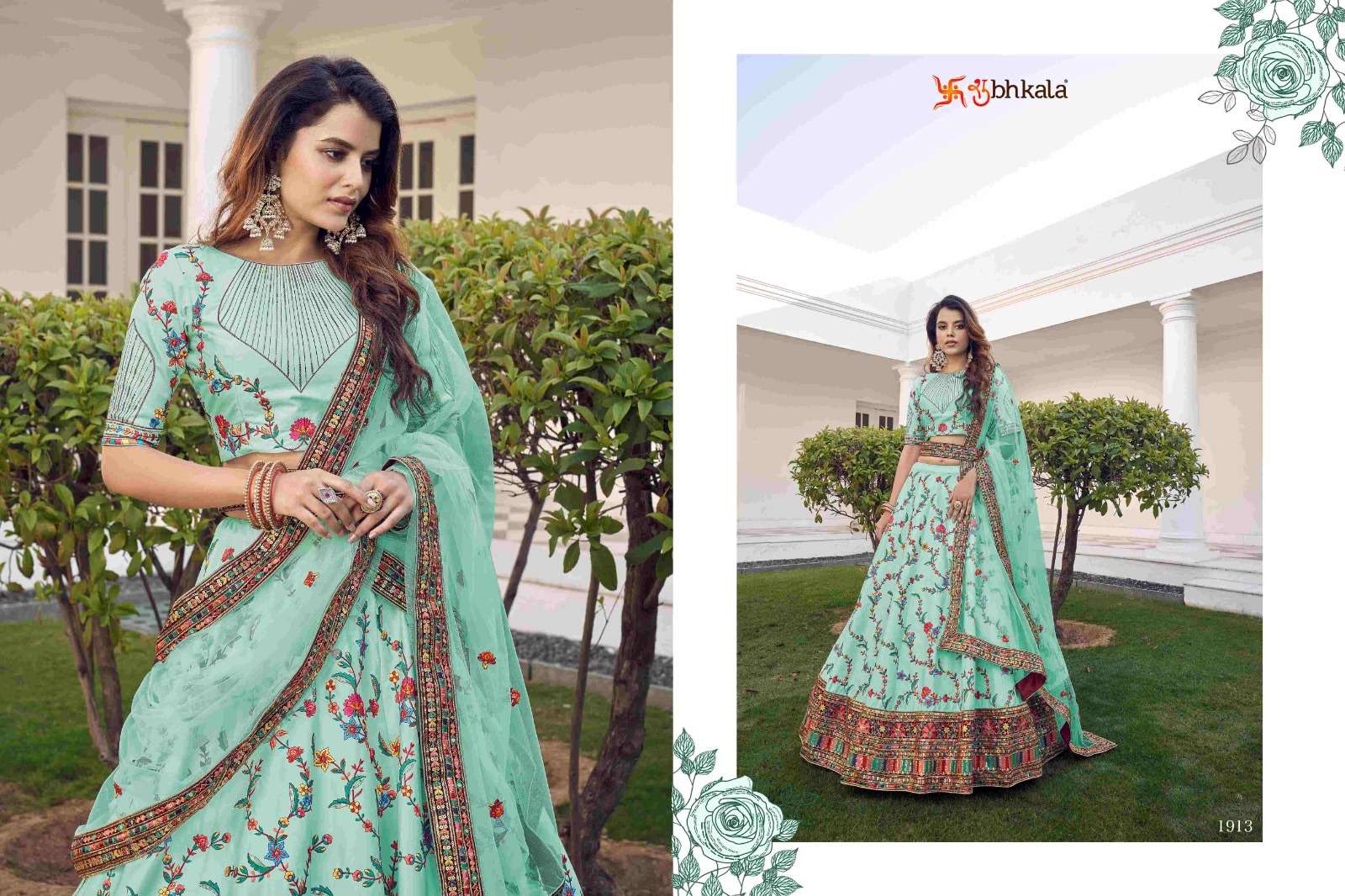 GULDASTA VOL. 11 Bridal Thread with Sequance Embroidered Semi Stitched Lehenga Choli  Wholesale catalog