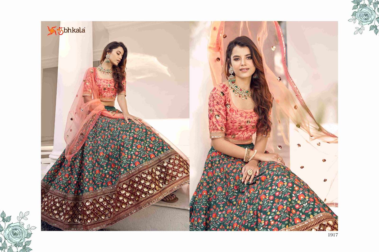 GULDASTA VOL. 11 Bridal Thread with Sequance Embroidered Semi Stitched Lehenga Choli  Wholesale catalog