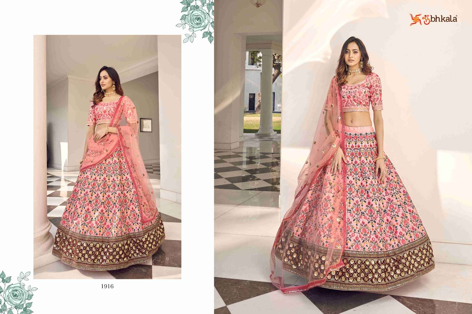 GULDASTA VOL. 11 Bridal Thread with Sequance Embroidered Semi Stitched Lehenga Choli  Wholesale catalog
