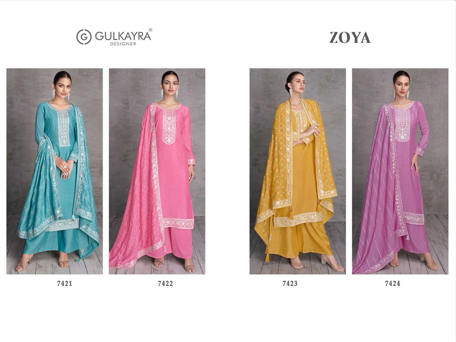 Gulkayra Designer Zoya Salwar Kameez Wholesale catalog