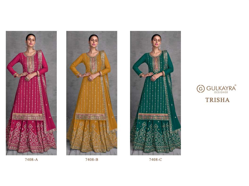 Gulkayra Trisha Real Georgette Salwar Kameez Wholesale catalog