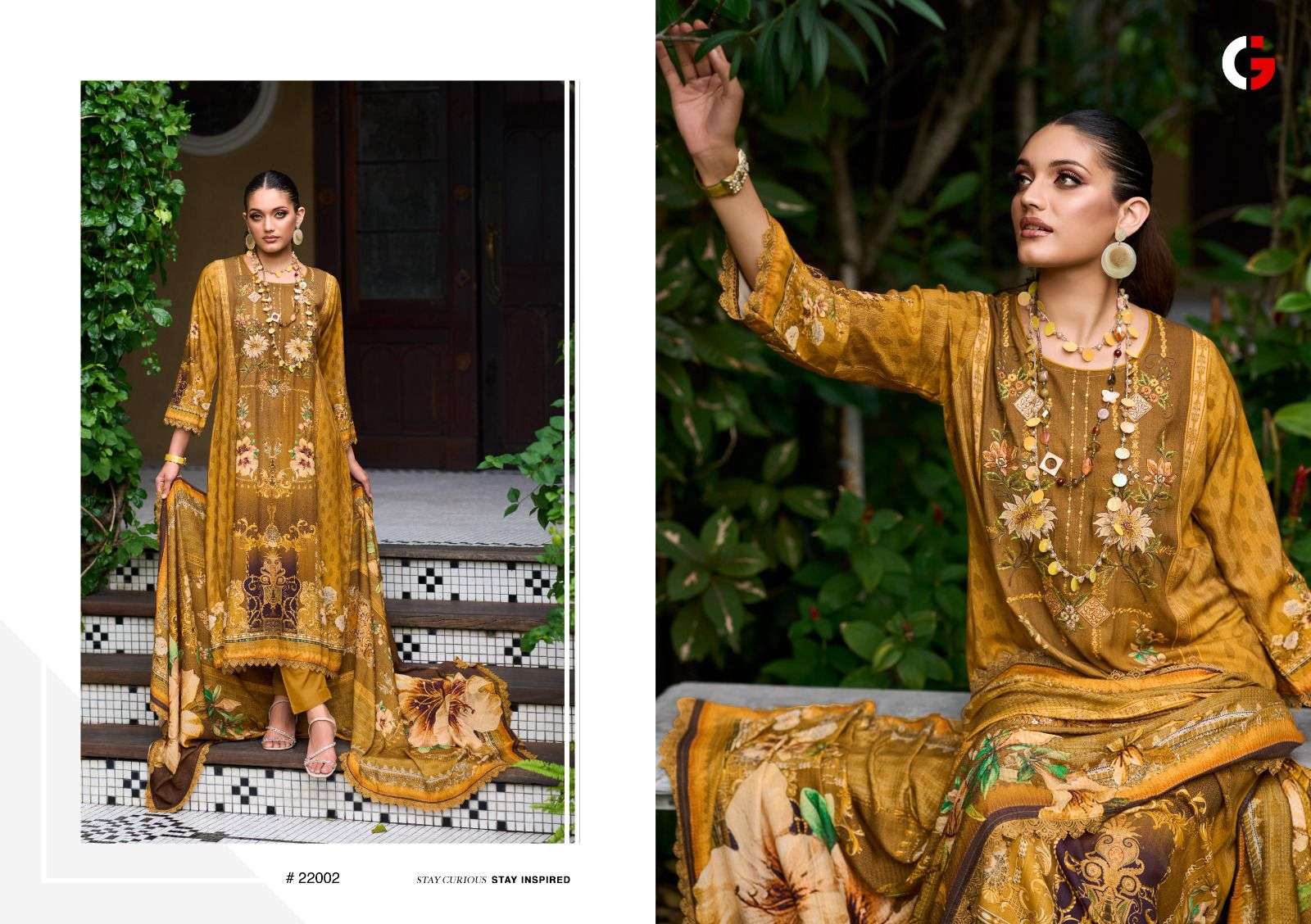 Gull Jee Fiza Pashmina Printed Salwar Kameez Wholesale catalog