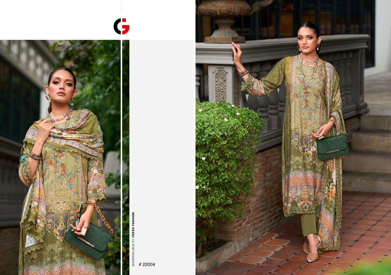 Gull Jee Fiza Pashmina Printed Salwar Kameez Wholesale catalog