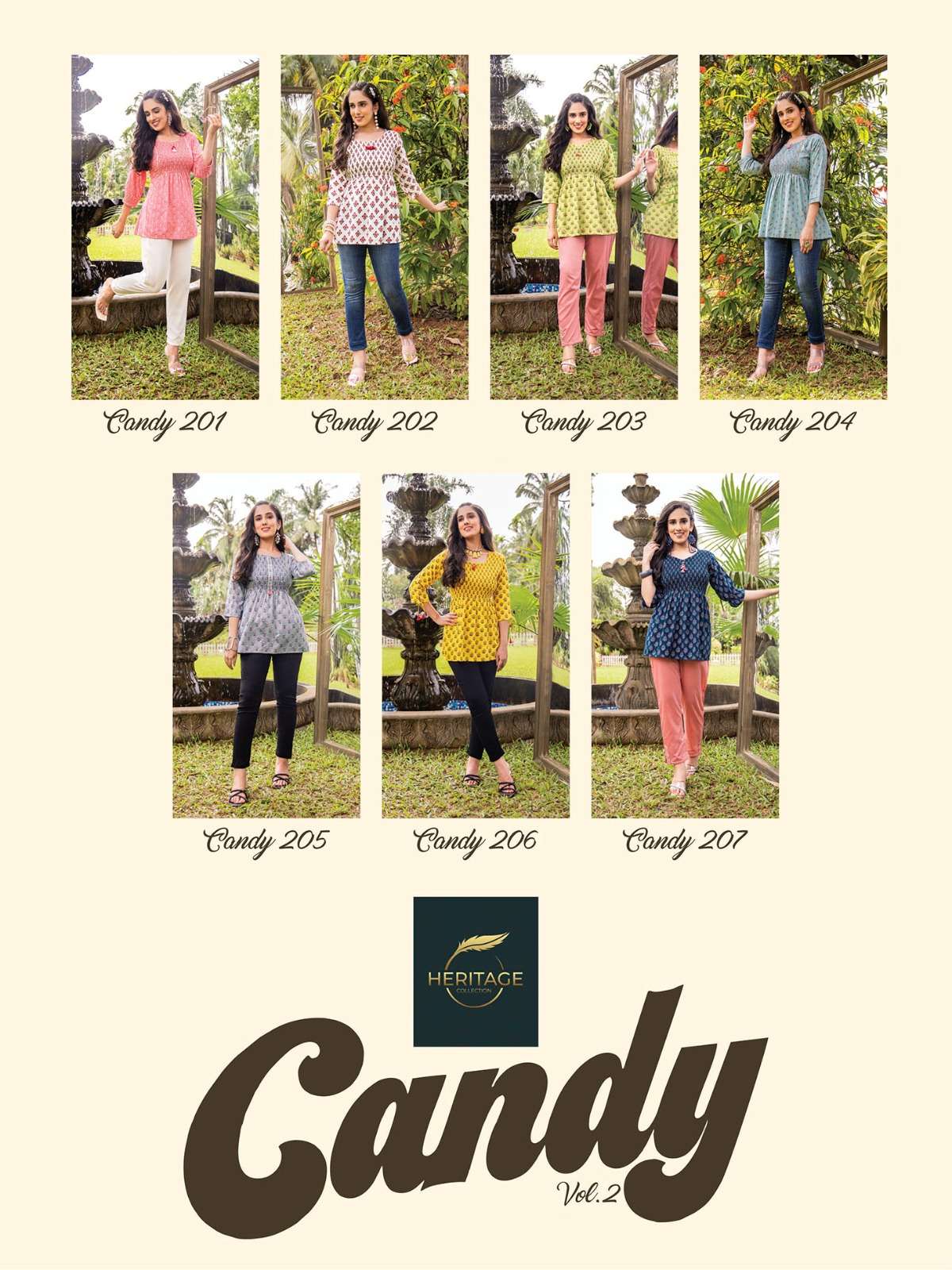 HERITAGE COLLECTION CANDY Kurti Wholesale catalog