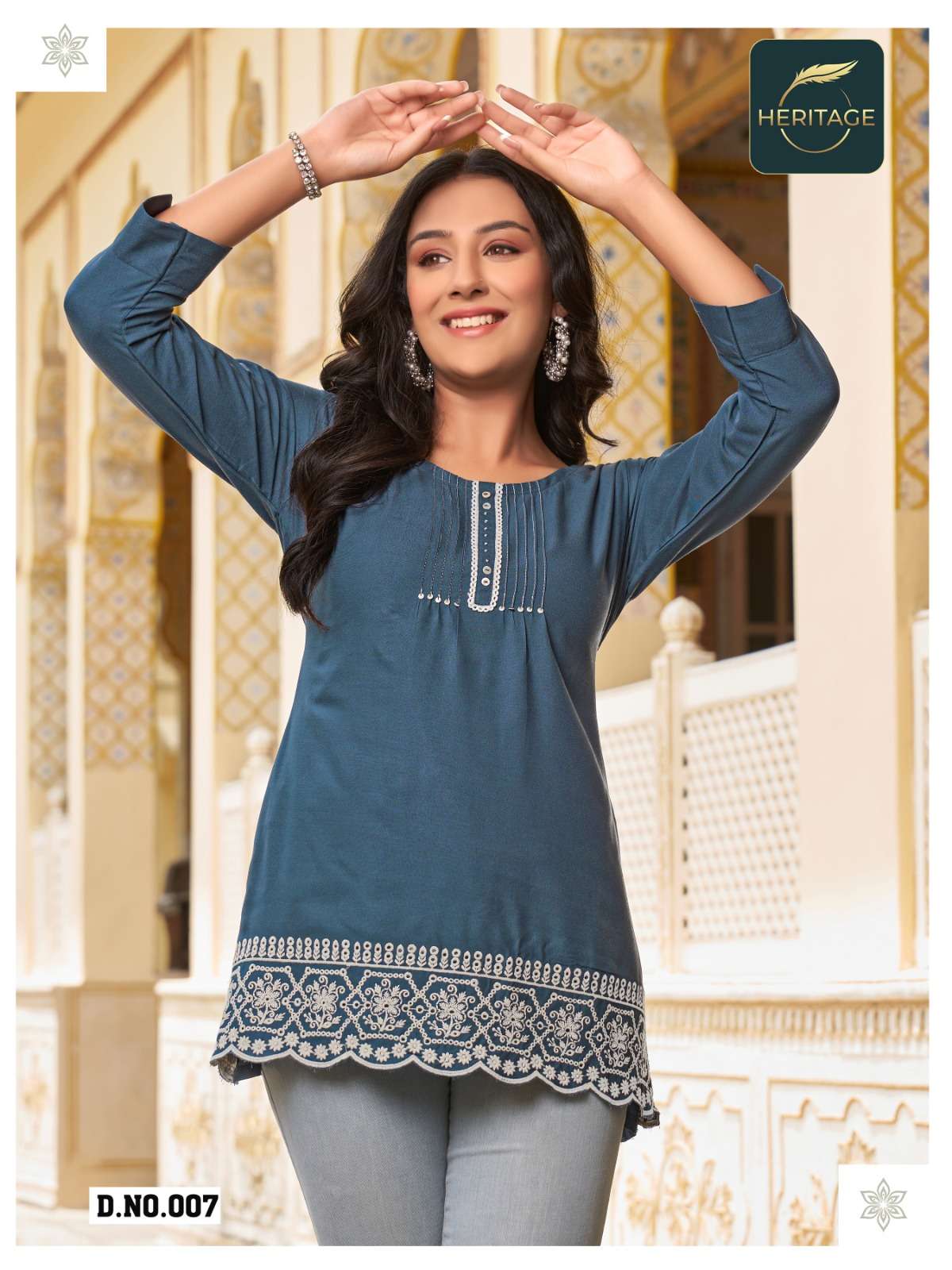 HERITAGE COLLECTION CHERRY Kurti Wholesale catalog