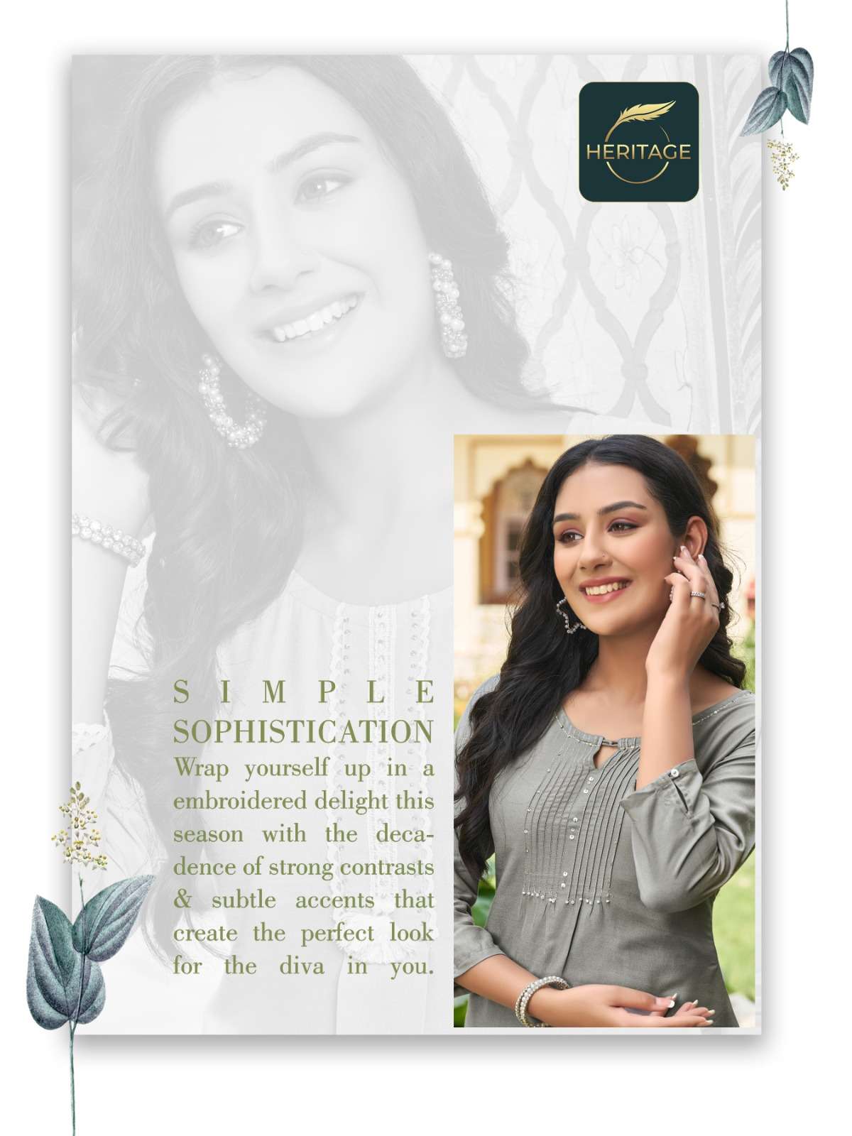 HERITAGE COLLECTION CHERRY Kurti Wholesale catalog