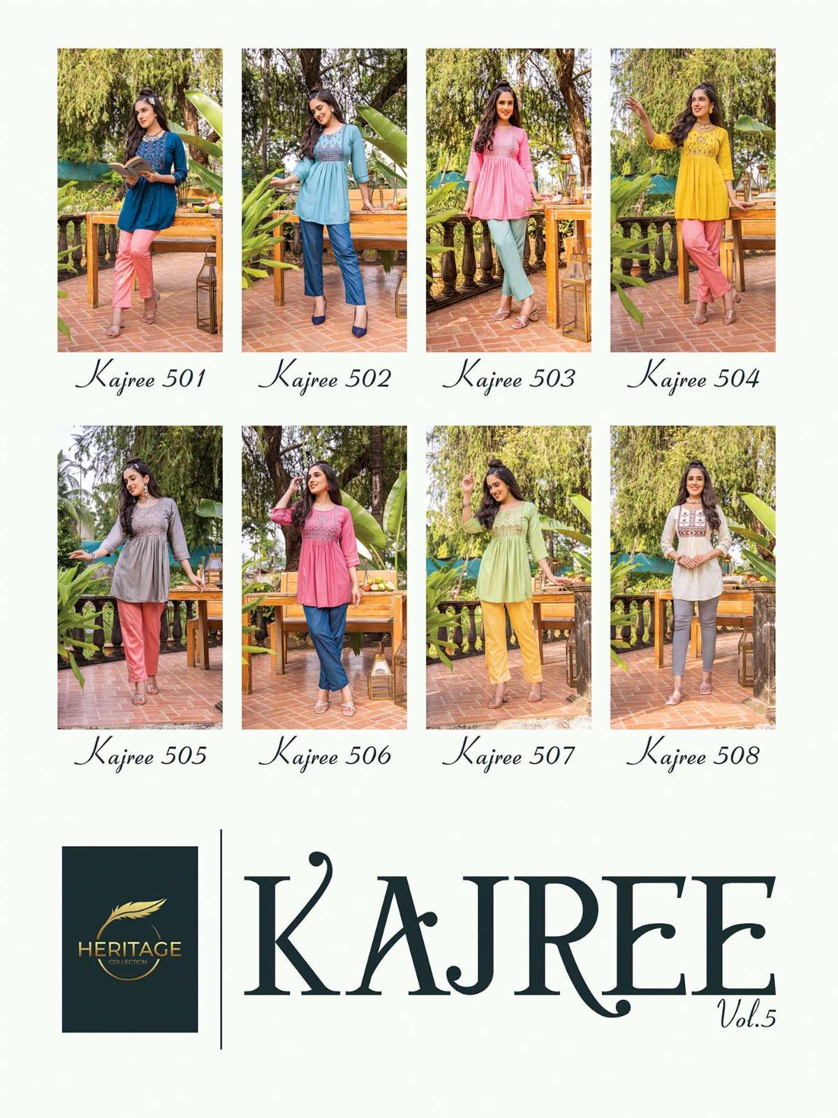 HERITAGE COLLECTION KAJREE VOL-5 Kurti Wholesale catalog