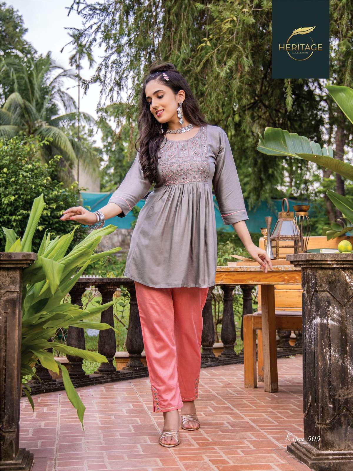 Trendy Swallow Fancy Satin Georgette Short Tops Kurti Wholesale catalog