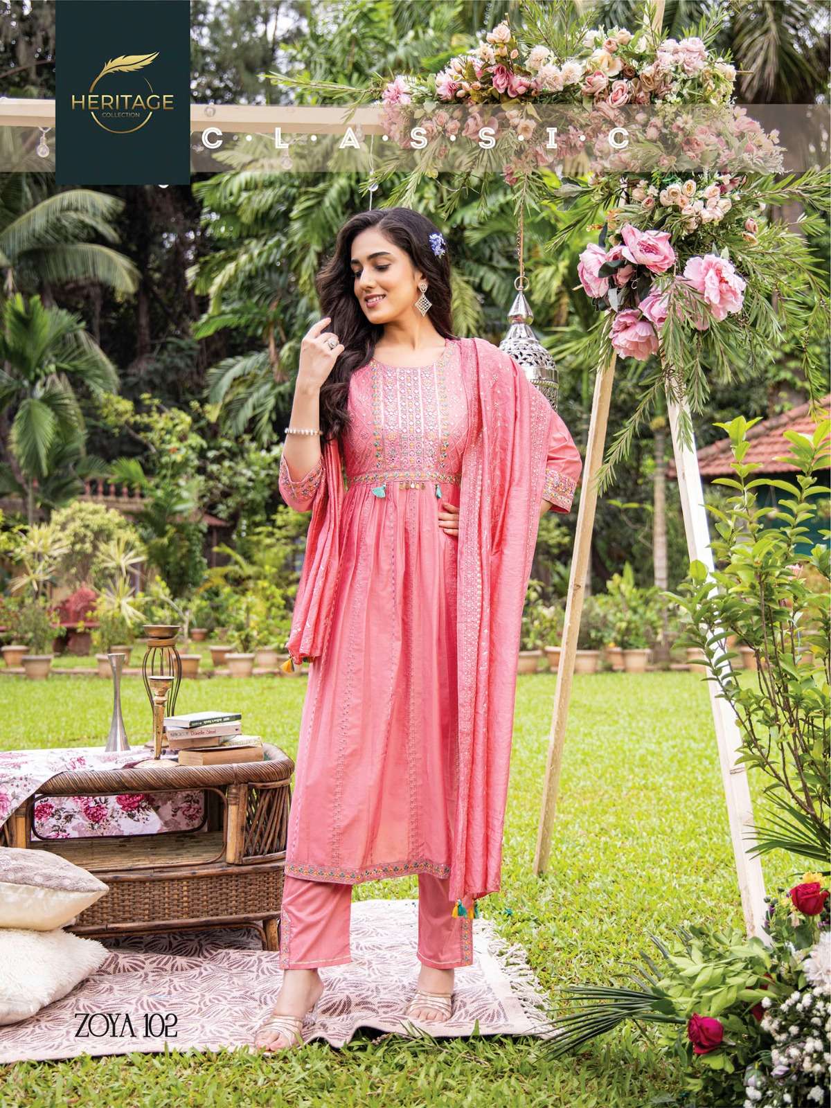 HERITAGE COLLECTION ZOYA Kurti Wholesale catalog