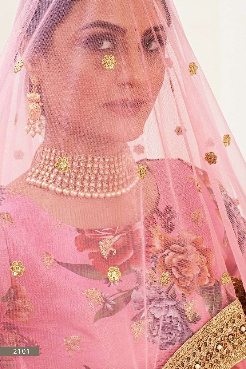  HIRANYAM VOL 1 – 2101 FLOWER LEHENGA CHOLI Wholesale catalog