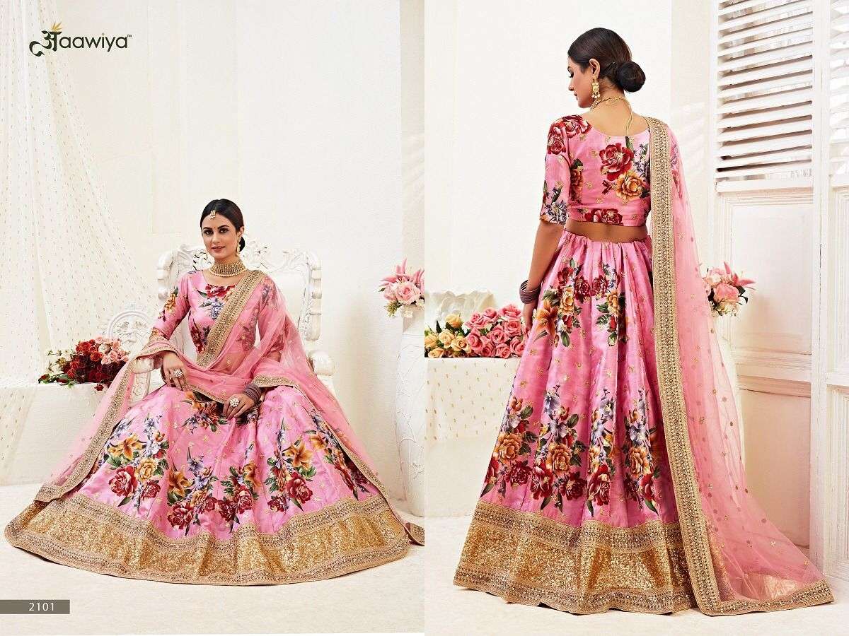  HIRANYAM VOL 1 – 2101 FLOWER LEHENGA CHOLI Wholesale catalog