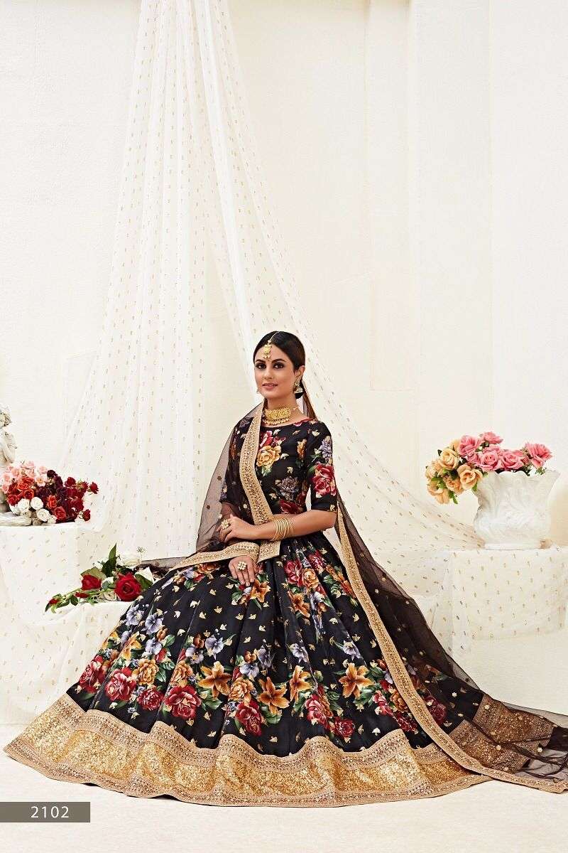 HIRANYAM VOL -1 GREAT COLLECTION OF FLOWER LEHENGA CHOLI Wholesale catalog