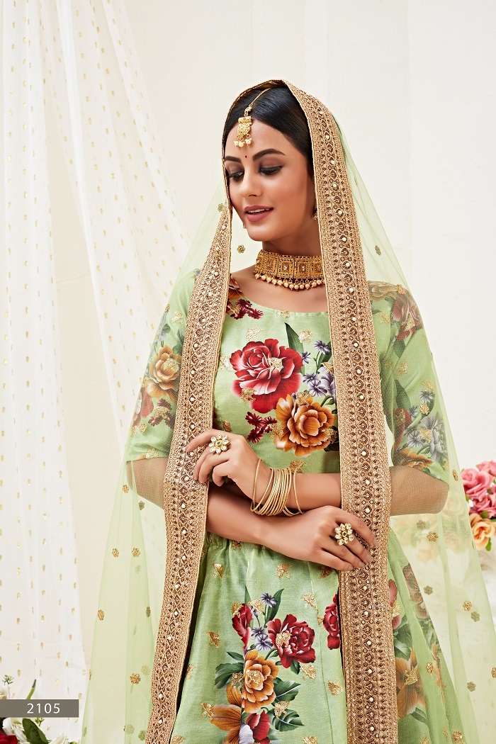 HIRANYAM VOL -2015 GREAT COLLECTION OF FLOWER LEHENGA CHOLI Wholesale catalog