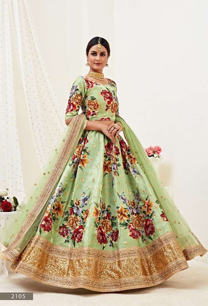HIRANYAM VOL -2015 GREAT COLLECTION OF FLOWER LEHENGA CHOLI Wholesale catalog