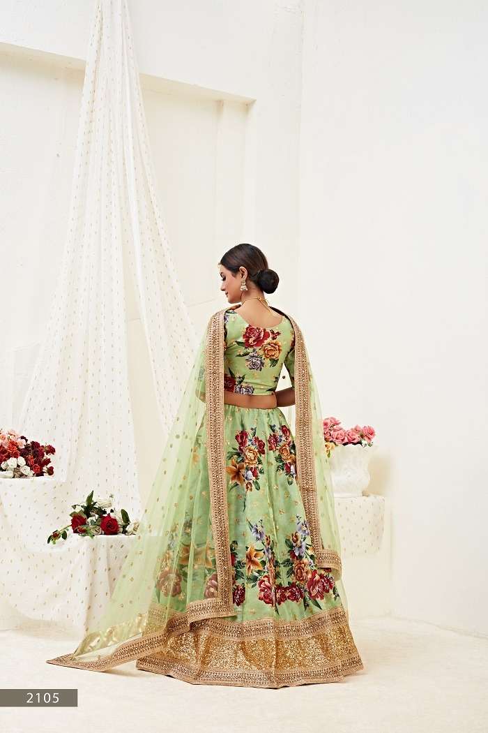 HIRANYAM VOL -2015 GREAT COLLECTION OF FLOWER LEHENGA CHOLI Wholesale catalog