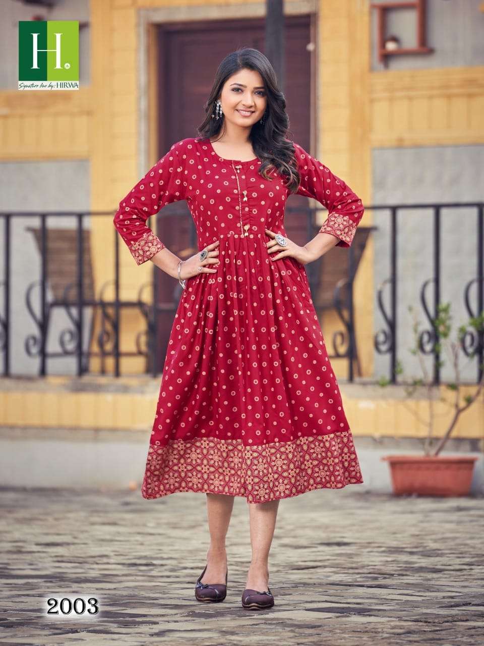 HIRWA CADBURY vol-2 cut Kurti Wholesale catalog