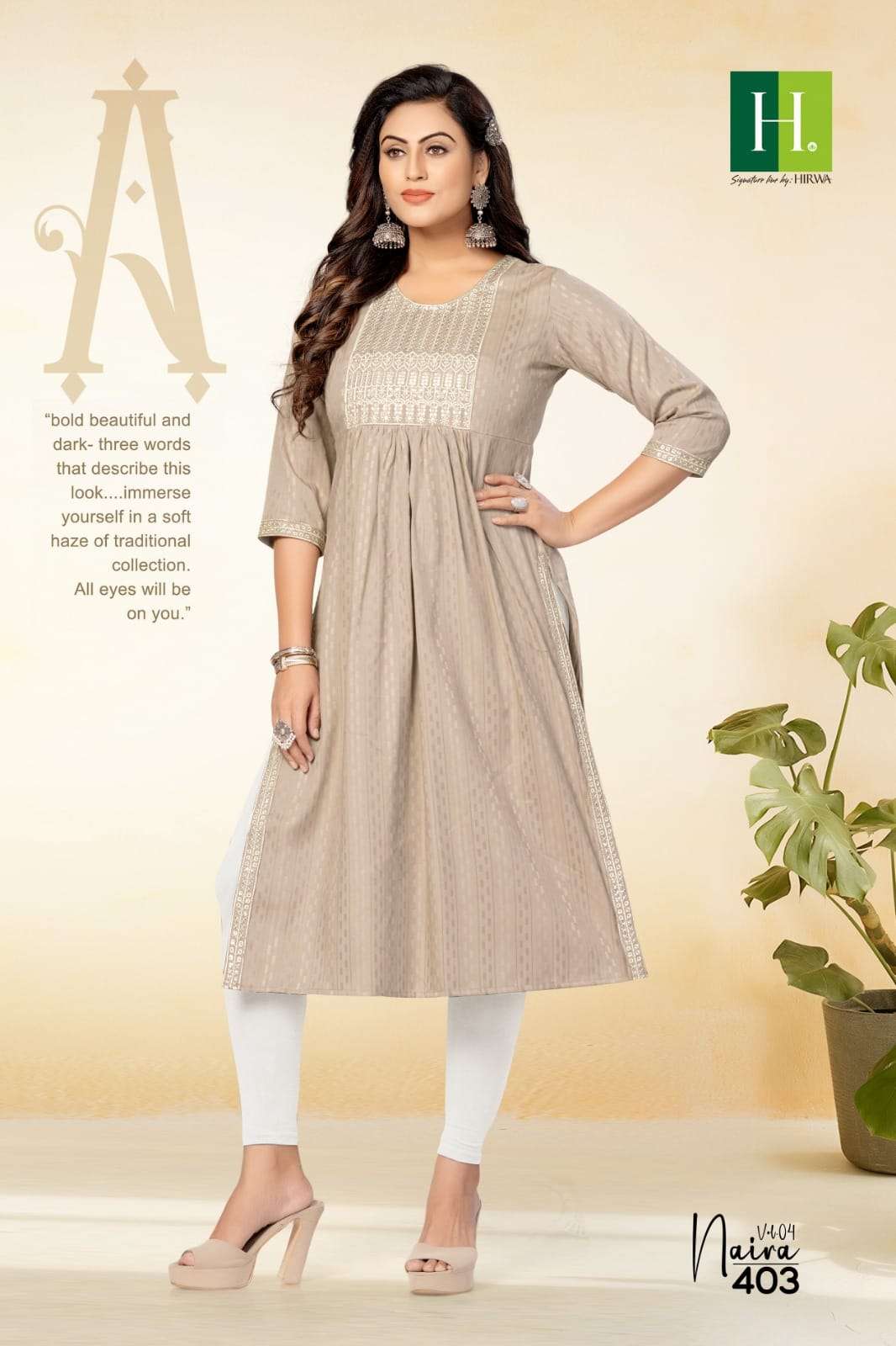 HIRWA NAIRA vol-4 Kurti Wholesale catalog