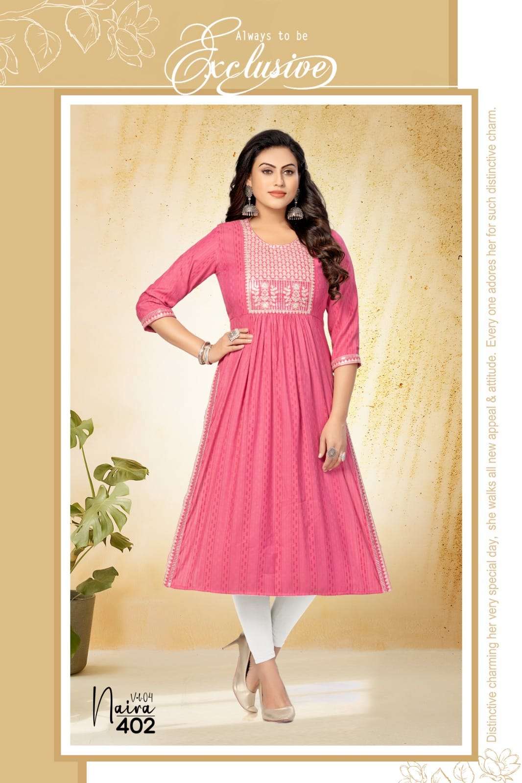 HIRWA NAIRA vol-4 Kurti Wholesale catalog