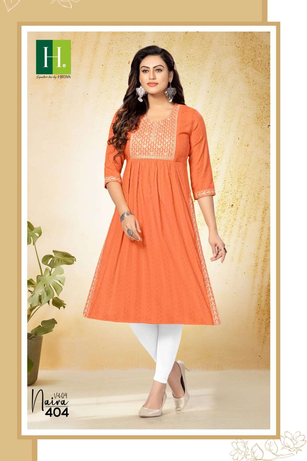 HIRWA NAIRA vol-4 Kurti Wholesale catalog