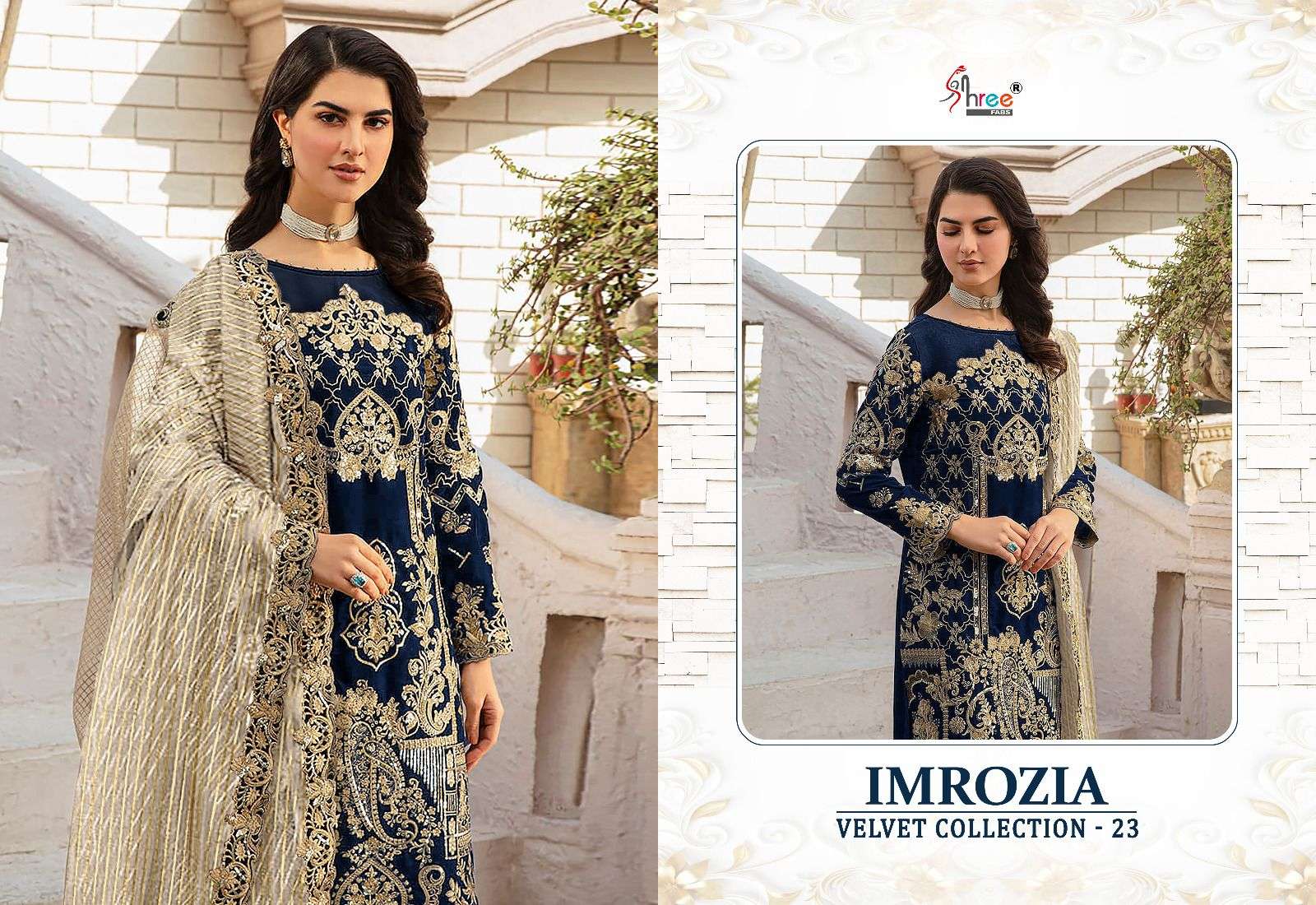IMROZIA VELVAT WITH HEAVY EMBRODERED Salwar Kameez Wholesale catalog
