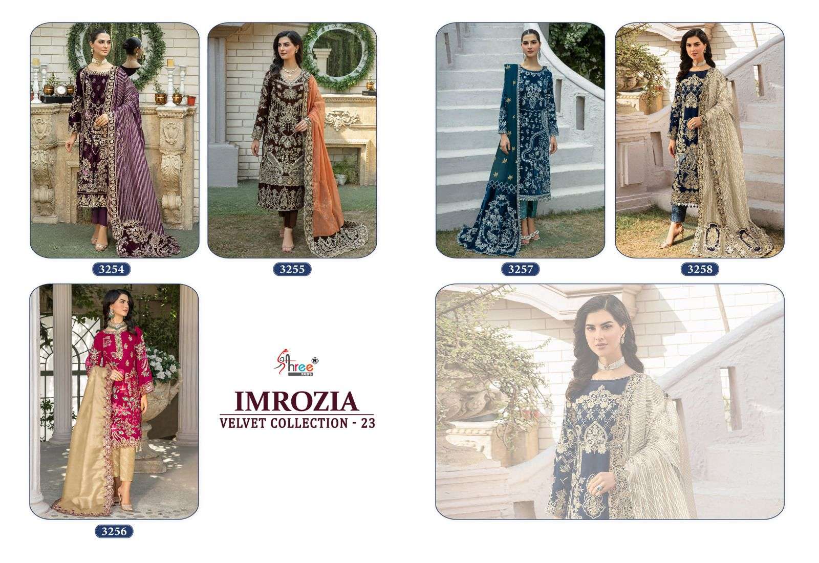 IMROZIA VELVAT WITH HEAVY EMBRODERED Salwar Kameez Wholesale catalog