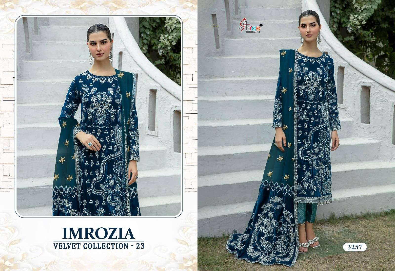 IMROZIA VELVAT WITH HEAVY EMBRODERED Salwar Kameez Wholesale catalog
