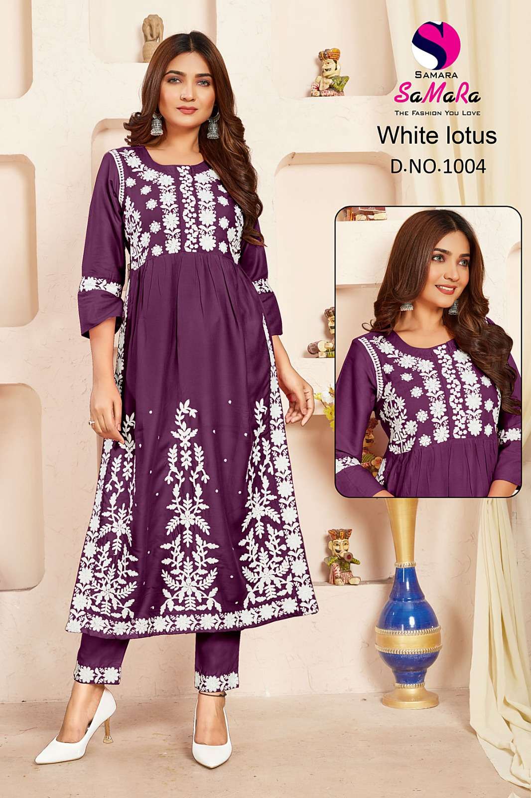JAY-SHA WHITE LOTUS vol-5 Kurti Wholesale catalog